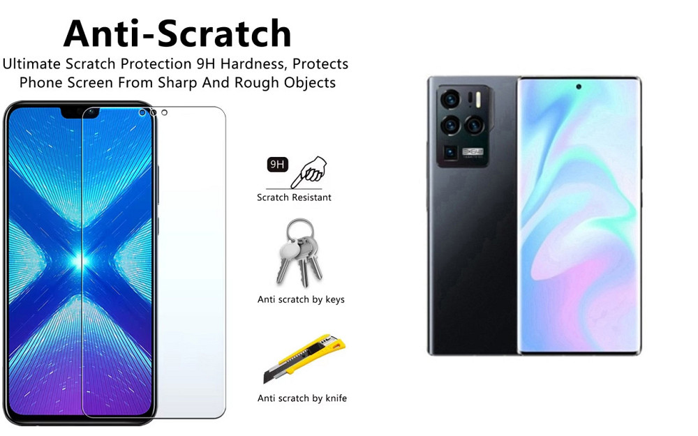 Защитное стекло NeoGlass для ZTE Axon 30 Ultra 5G – ультрапрозрачное и устойчивое Киев - изображение 1