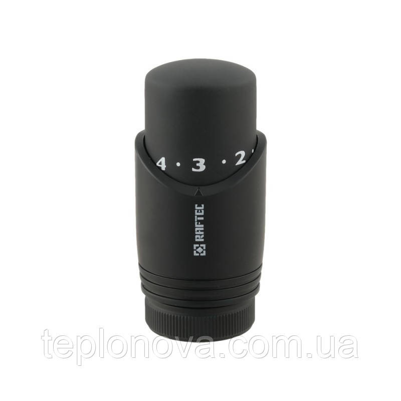 Комплект термостатических клапанов угловой Raftec BLACK 1/2
