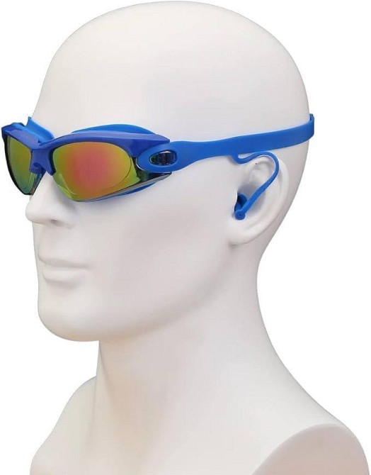 Синие очки для плавания с берушами и защитой от УФ Киев - изображение 4
