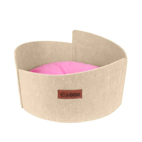 Лежанка ХайДог HiDOG Троянда для собаки або кота бежева (47 х 47 х 21 см) Київ
