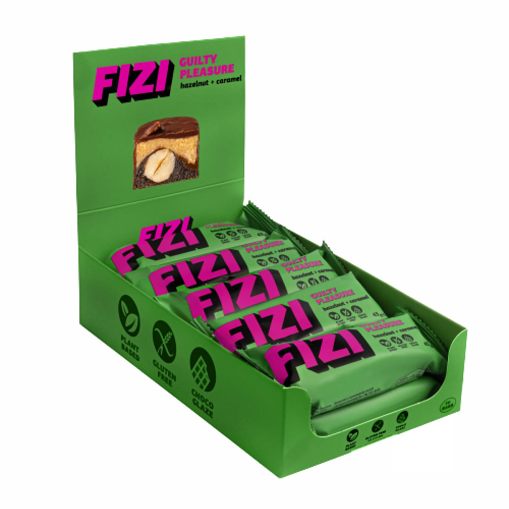FIZI Chocolate Bar - 10х45g (Hazelnut-Caramel) Луцк - изображение 1