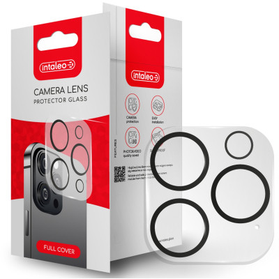 Стекло защитное Intaleo Camera Lens Apple Iphone 15 Pro/15 Pro Max Black (1283126576867) Винница - изображение 1