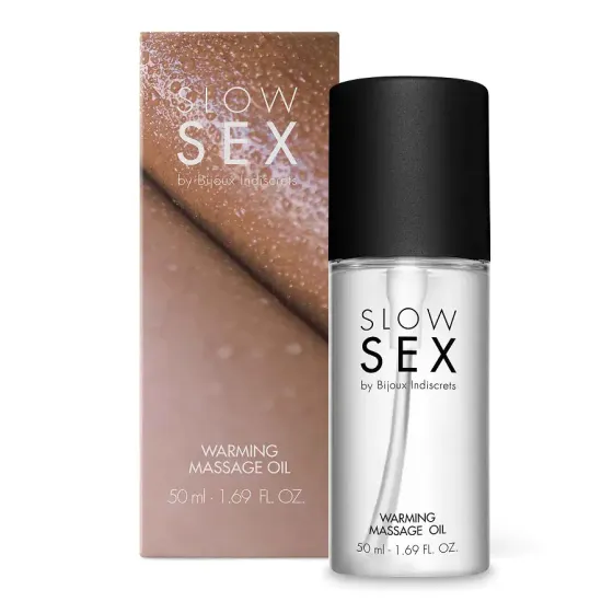 Розігрівальна їстівна масажна олія Bijoux Indiscrets Slow Sex Warming massage oil Львов