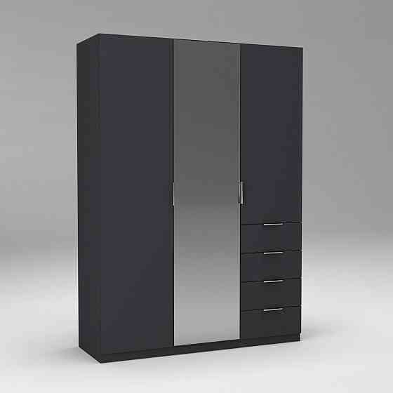 Шкаф Кристалл 2, Антрацит, 1500х520х2100 Львов