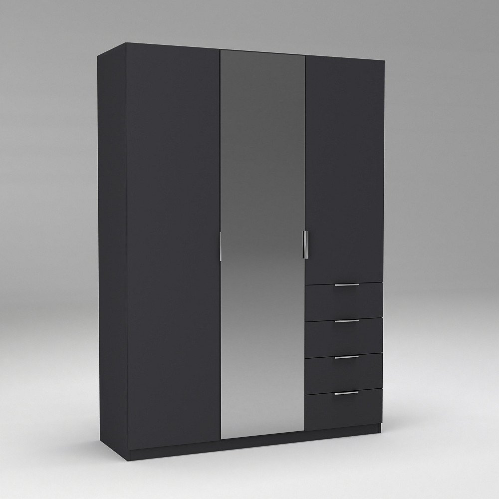 Шафа Крістал 2, Антрацит, 1500х520х2100 Львів - фото 4