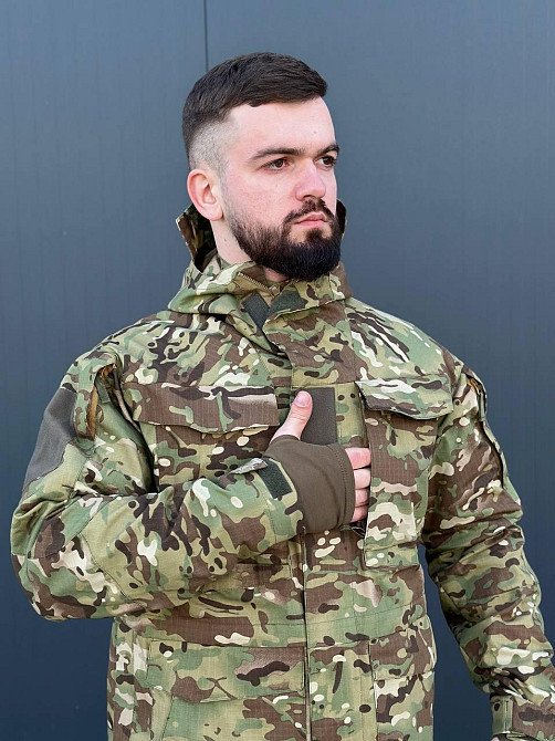 Тактическая мультикам куртка реп стоп мужская парка весна осень штурмовая куртка с капюшоном для ВСУ   WAR Львов - изображение 7