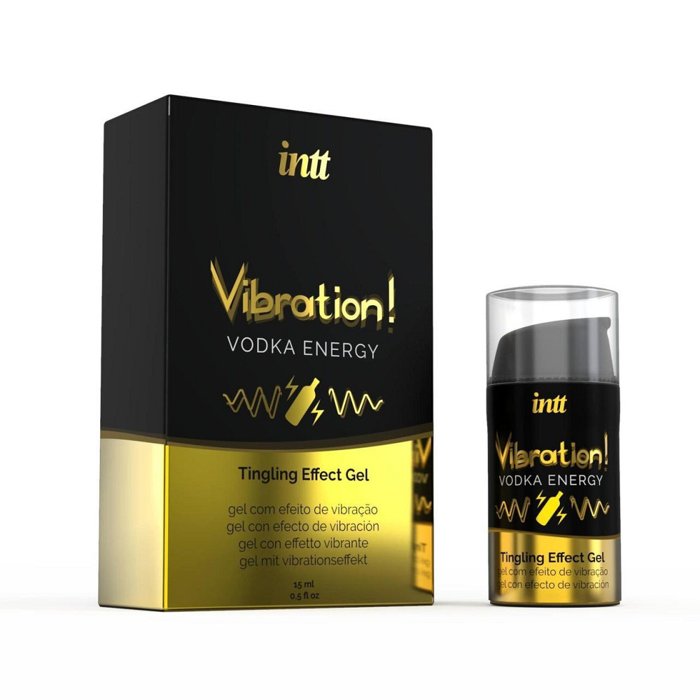 Жидкий вибратор Intt Vibration Vodka (15 мл), густой гель, очень вкусный, действует до 30 минут Sex Aura Киев - изображение 1