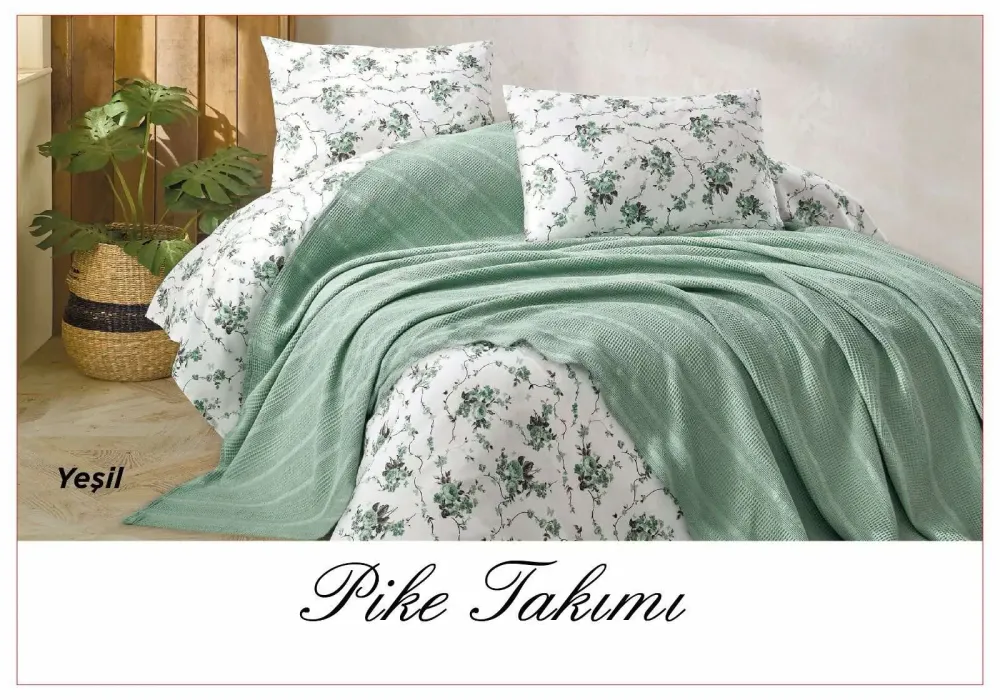 Speedlink Постельное белье с вафельным покрывалом La Villa Mavi Персиковый Київ - фото 3