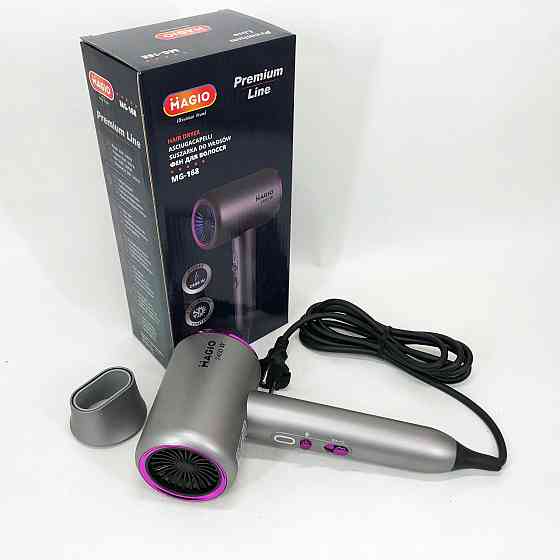 Професійний фен оригінал MAGIO MG-168 2400 Вт, Жіночий професійний фен для укладання волосся KV-62 Львів