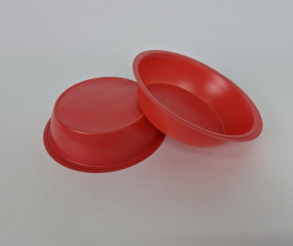 Кольорова одноразова тарілка об'ємом 350 мл (50 шт.) Харків - фото 1