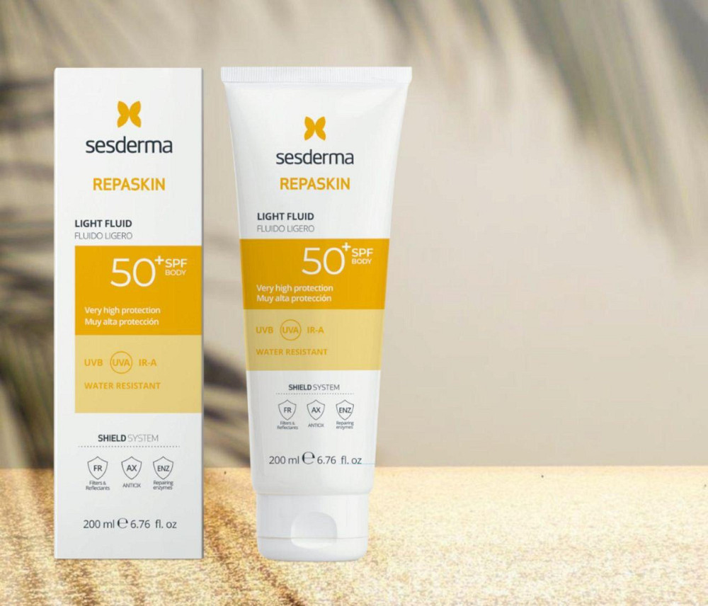 Сесдерма Сонцезахисний флюїд для тіла SesDerma Repaskin Light Fluid Body Sunscreen SPF 50, 200 мл Дніпро - фото 1