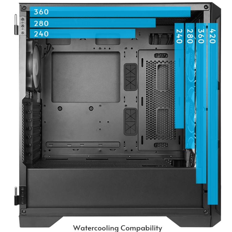 Корпус Chieftec APEX LUMO GA-01B-L-OP 4x140mm A-RGB, USB-C, E-ATX, без БЖ, Black Вінниця - фото 3