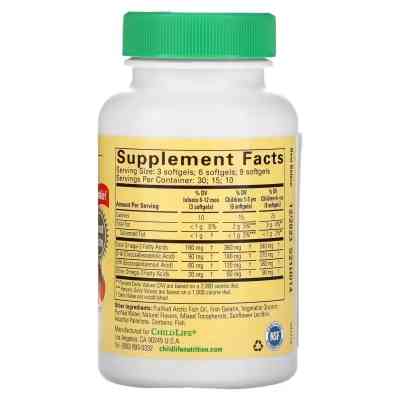 Витаминно-минеральный комплекс ChildLife ДГК (докозагексаеновая кислота) для детей, вкус ягод, Pur (CDL-10550) Винница