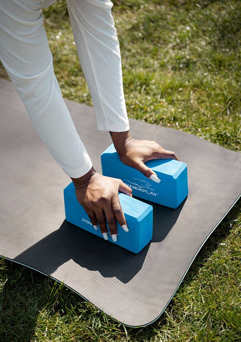 Блок для йоги PowerPlay 4006 Yoga Brick Синій Луцьк - фото 10