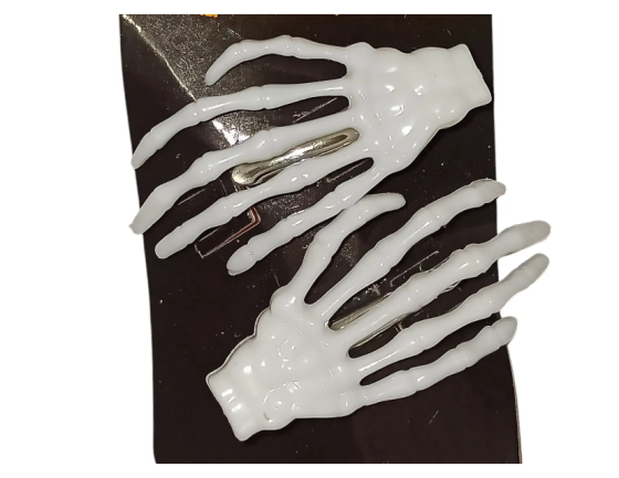 Заколки на Хелловін Скелет one size білий Київ