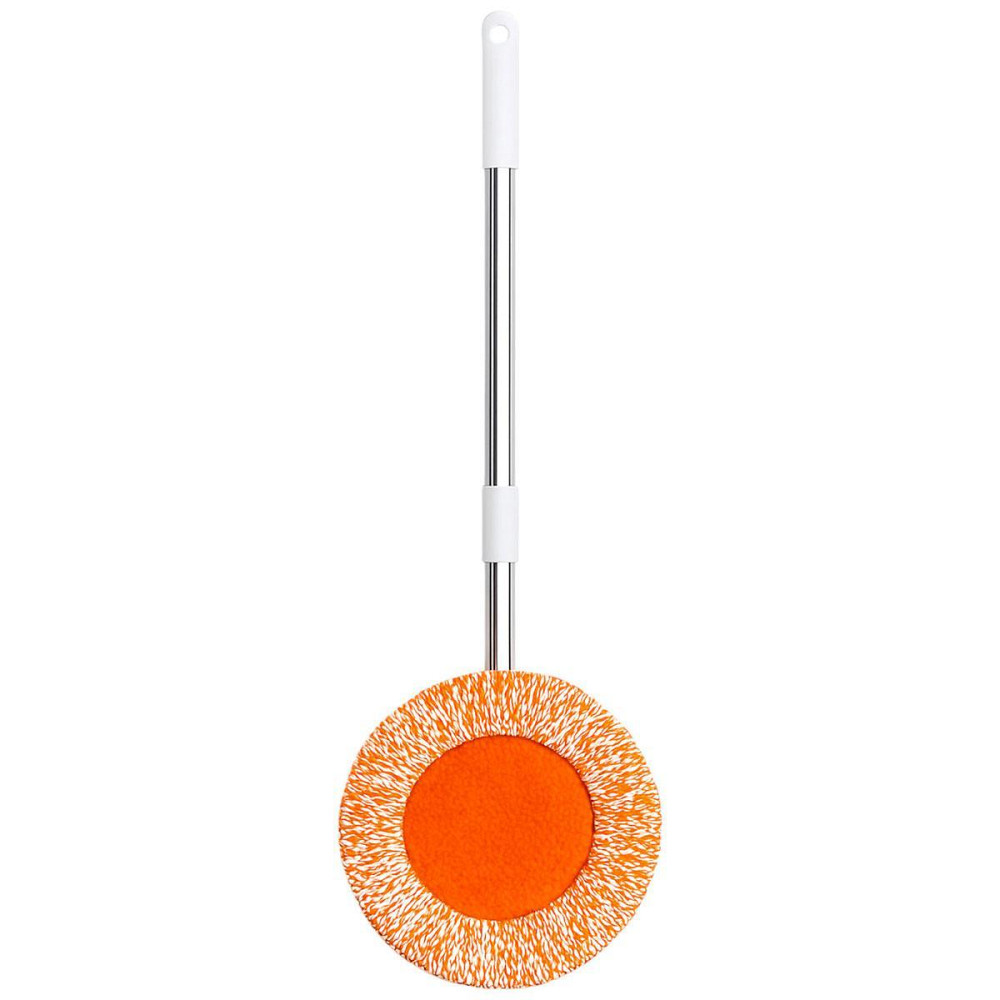 Швабра з телескопічною ручкою та круглою змінною насадкою для прибирання плитки, ламінату та лінолеуму вдома та в офісі Київ - фото 1