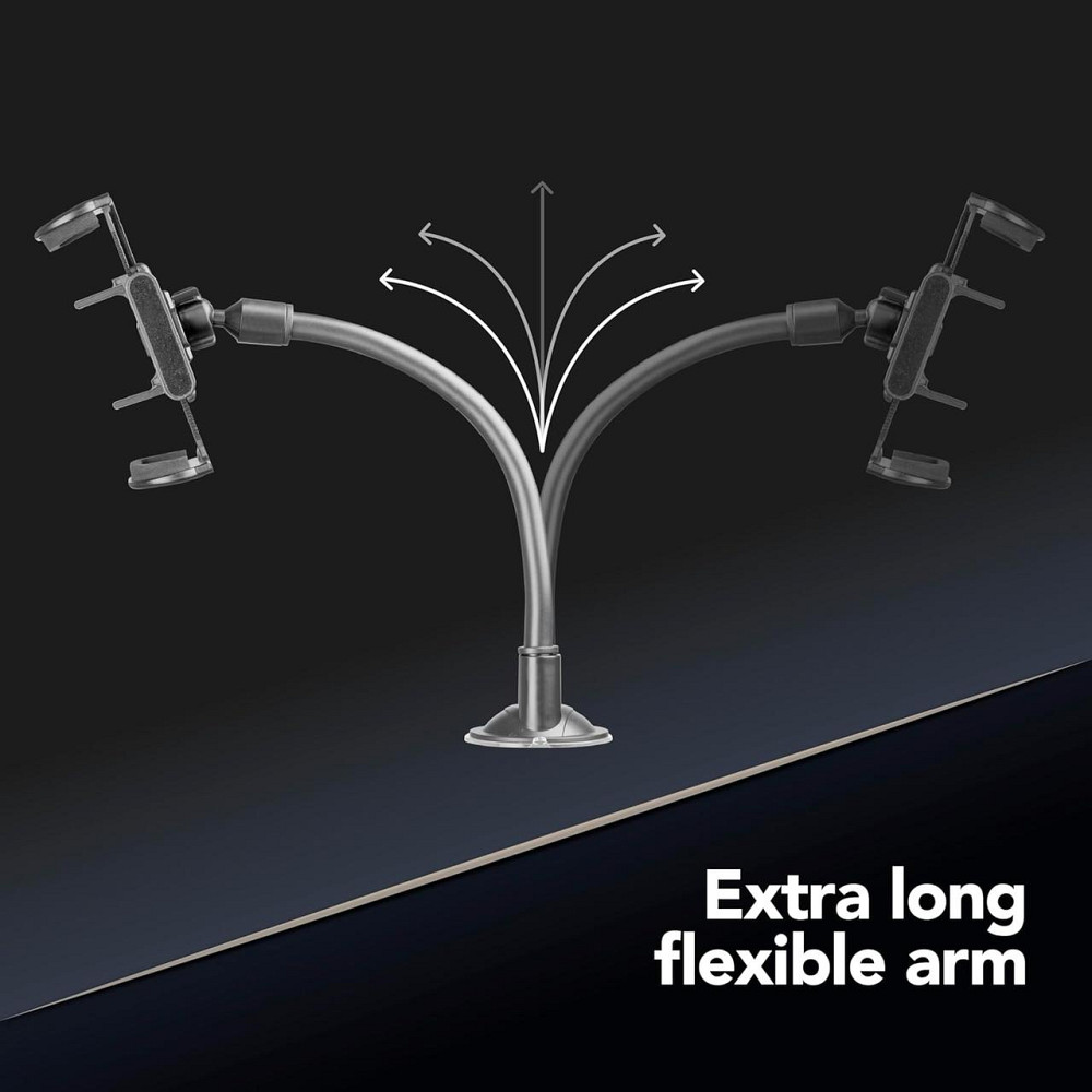 Vivanco PilotFlexik держатель для смартфона универсальный 180 мм регулируемый до 95 мм черный-серый Киев - изображение 6