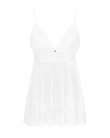 Пеньюар і трусики Obsessive Heavenlly babydoll & thong XS/S Львов