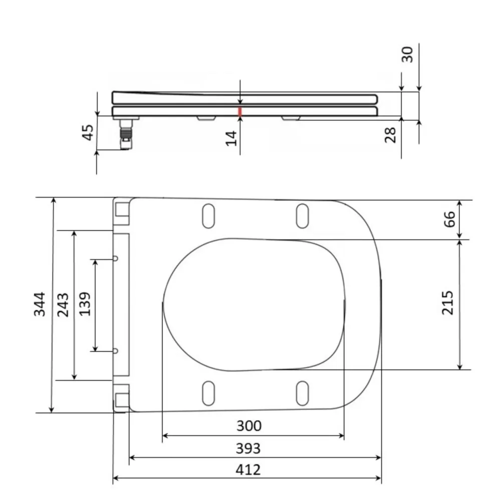 Сидіння для унітаза Qtap (Crow 490) з мікроліфтом Slim QT99SC6108W Київ - фото 2