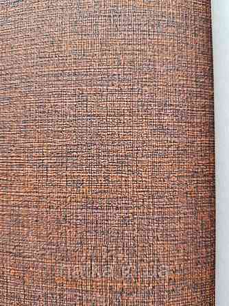 Шпалери метрові вінілові на флізелін AdaWall Beta метрові однотонні під тканину під льон білий з сірим Київ