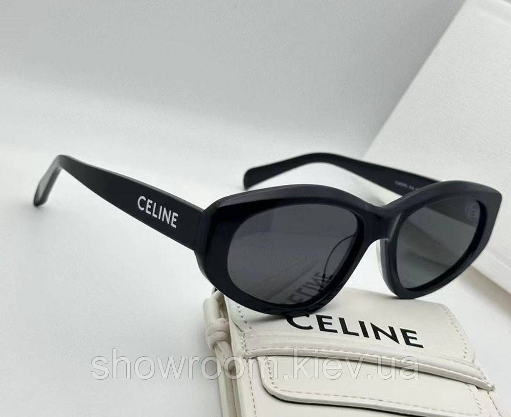 Женские солнцезащитные очки Celine (40279) black LUX Киев - изображение 5