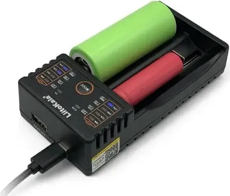 Універсальний зарядний пристрій LiitoKala Lii-202 для 18650, AA, AAA Li-Ion струм 0.5, 1А, 2 канали Одеса - фото 9