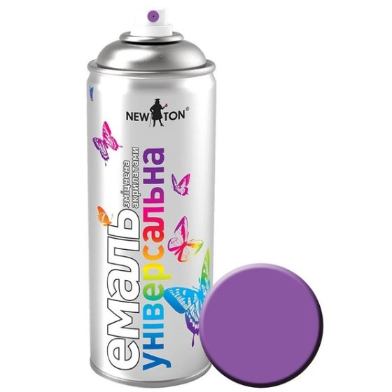 Емаль універсальна 400мл 4005 фіолетовий аерозоль NEW TON Житомир - изображение 1