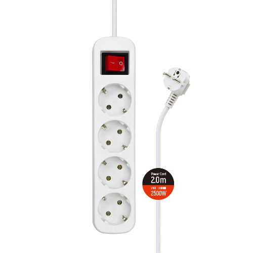 Фільтр мережевий 4 розетки 2м білий CW-PSEA42W ColorWay Житомир - изображение 7