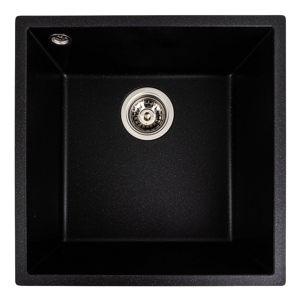 VALESO Гранітна мийка для кухні VALESO RUBA 4040 матова Чорний металік Киев - изображение 1