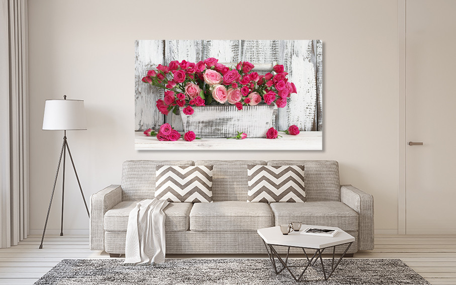 Картина холст у вітальню / спальню   Троянди    MLP_70 ( 60х30см ) 60x100 см Київ - фото 2