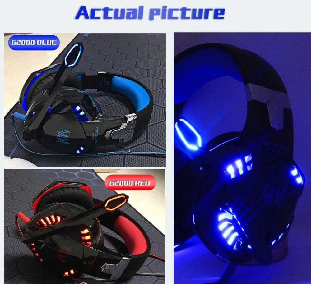 Ігрові навушники Kotion Each G2000 з мікрофоном і підсвіткою Харків - фото 4