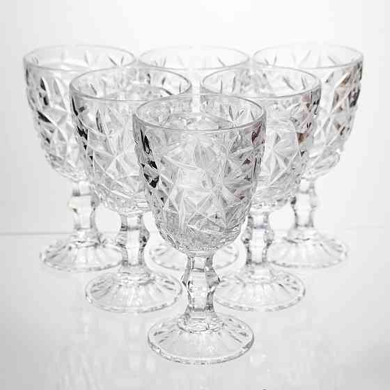 Набір келихів для вина 6 штук 340 мл винні келихи на ніжці скляні фужери для вина подарункові HP-19-165 Київ