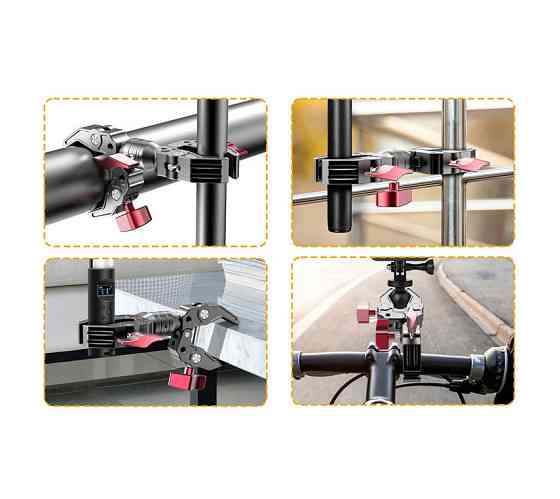 Кріплення ну трубу краб двосторонній 21-60мм AC Prof CM200 Київ
