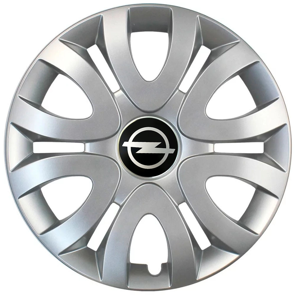Автомобильные модельные колпаки R15 Opel 330 4шт, SJS, серебряные Киев - изображение 1