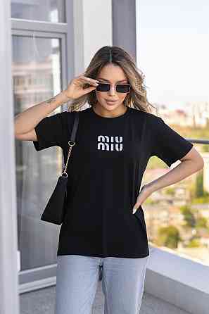 Женская футболка оверсайз с принтом 