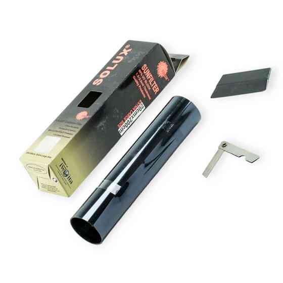 Плівка - смуга тонувальна лобова solux 0.2x1.5m black/silver Мукачево