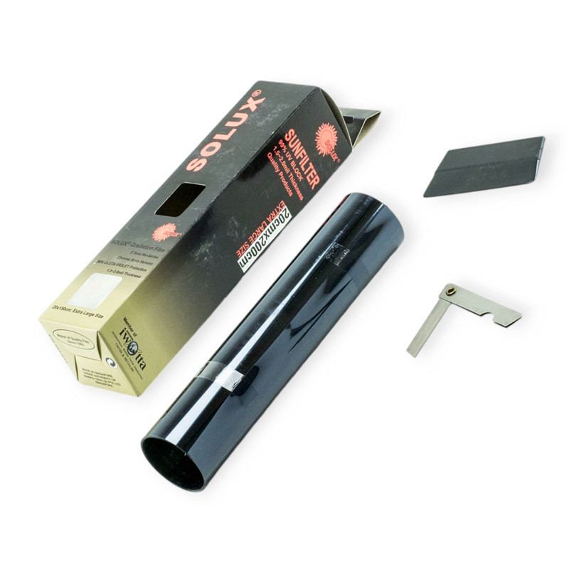 Плівка - смуга тонувальна лобова solux 0.2x1.5m black/silver Мукачево - фото 1