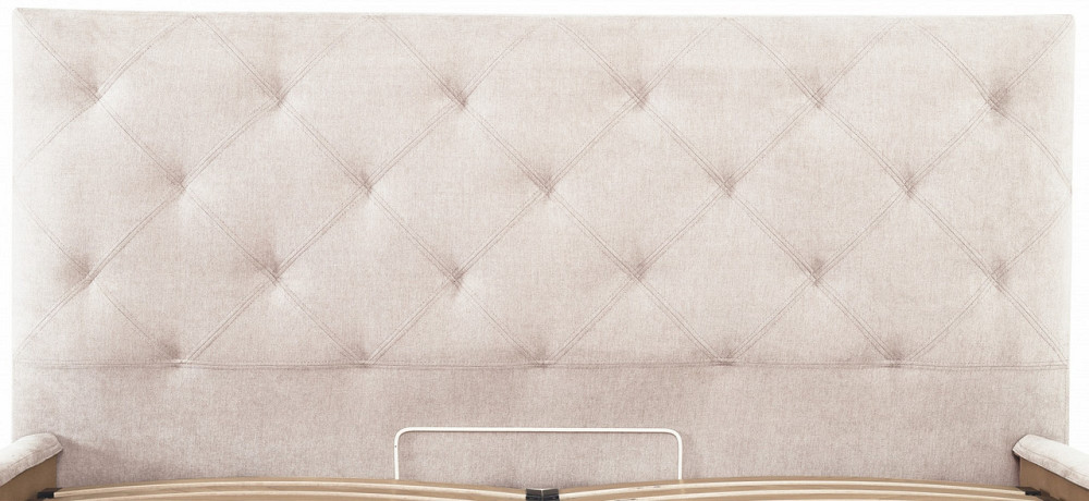 Кровать Bristol VIP 140 х 200 см Мисти Milk С дополнительной металлической цельносварной рамой Бежевый Днепр - изображение 13