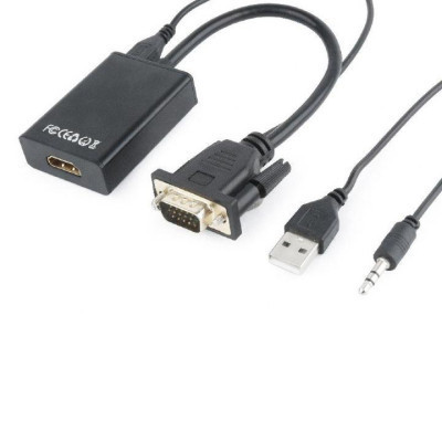 Переходник VGA to HDMI Cablexpert (A-VGA-HDMI-01) Винница - изображение 3
