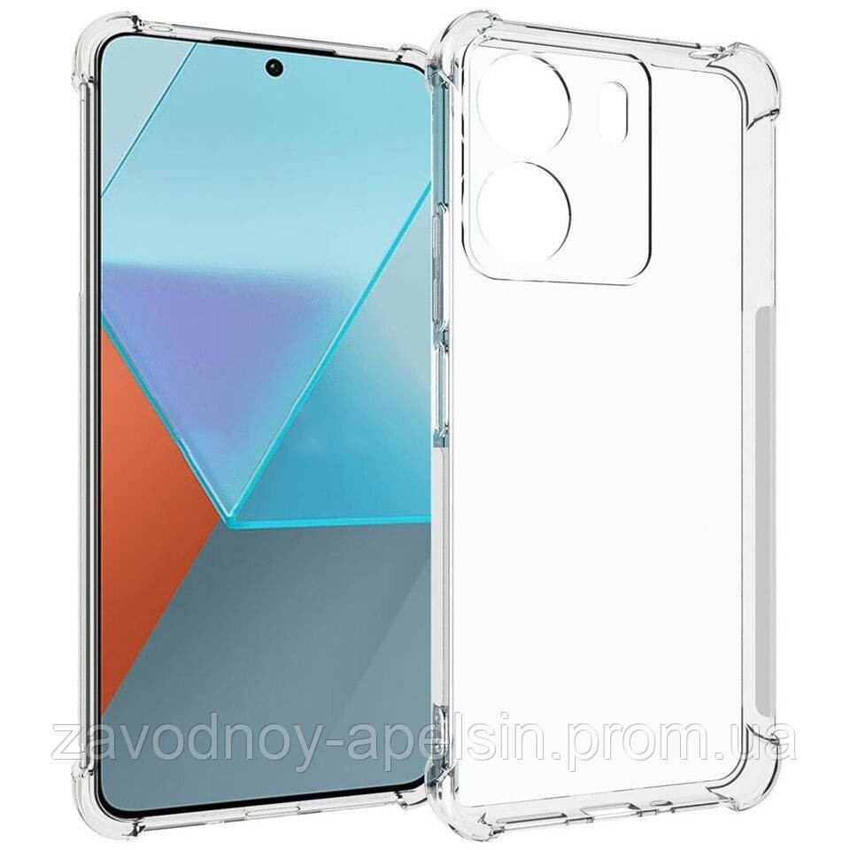 Xiaomi Redmi 13C Poco C65 Прозорий бампер (Захист камери + вугли) Одеса - фото 1