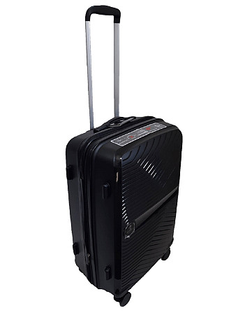 Чемодан пластиковый AIRTEX 280 средний Черный Киев - изображение 2