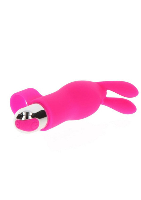 Вібратор на палець для клітора у вигляді кролика Toy Joy Bunny Pleaser Rechargeable рожевий Sex Aura Київ - фото 3