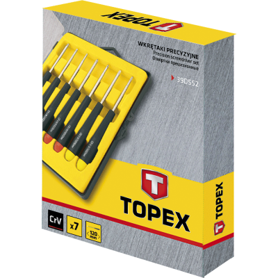 Отвертка Topex прецизионная набор 7 шт. (39D552) Винница