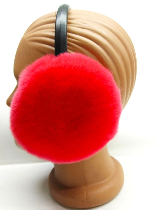 Наушники меховые женские из Rex Красный Харьков - изображение 3