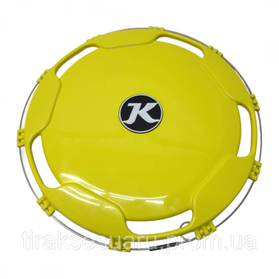 Колпак колеса 22.5 задний (пластик,желтый с логотипом) KASSBOHRER. Колпаки на колеса 22.5 задние Луцк