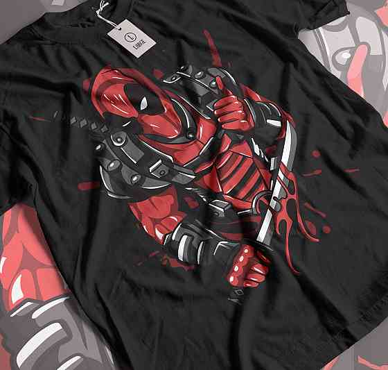 Футболка аниме Суперхеро Биртхдай Суперхеро Гифт оверсайз (S/M/L) Черний AnimeJ0901 Днепр