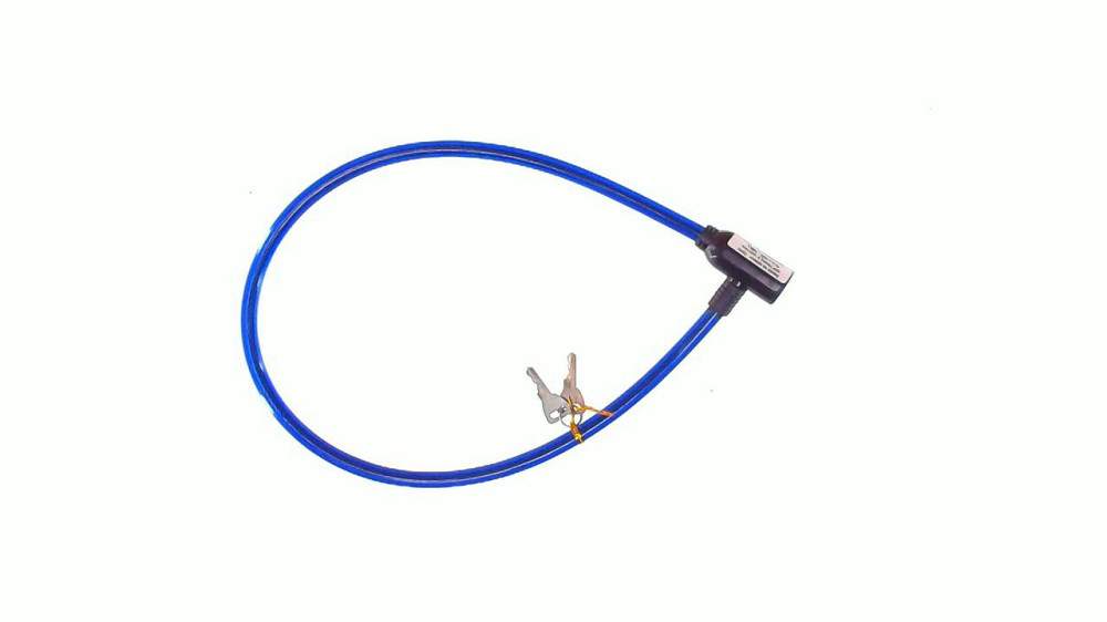 Замок на колесо (трос 800*1 см) (з ключем, AV-LJ-23A) Мукачево - фото 1