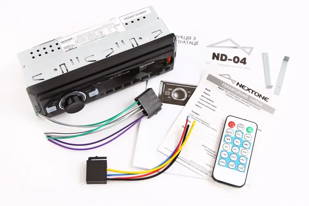 Автомагнітола Nextone ND-04 RGB RGB BT/USB+USB Charge/MicroSD/ISO/дод. розєм /PDU/Car Live (без рад.) Вінниця - фото 3