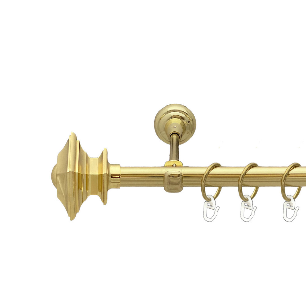 Карниз Orvit Борджеза металевий однорядний відкритий Золото 19 мм 300 см (00-00012861) Львів - фото 1