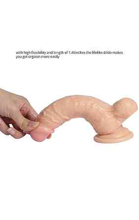 Фаллоимитатор Large Leilong Lifelike телесный без вибрации Sex Aura Киев